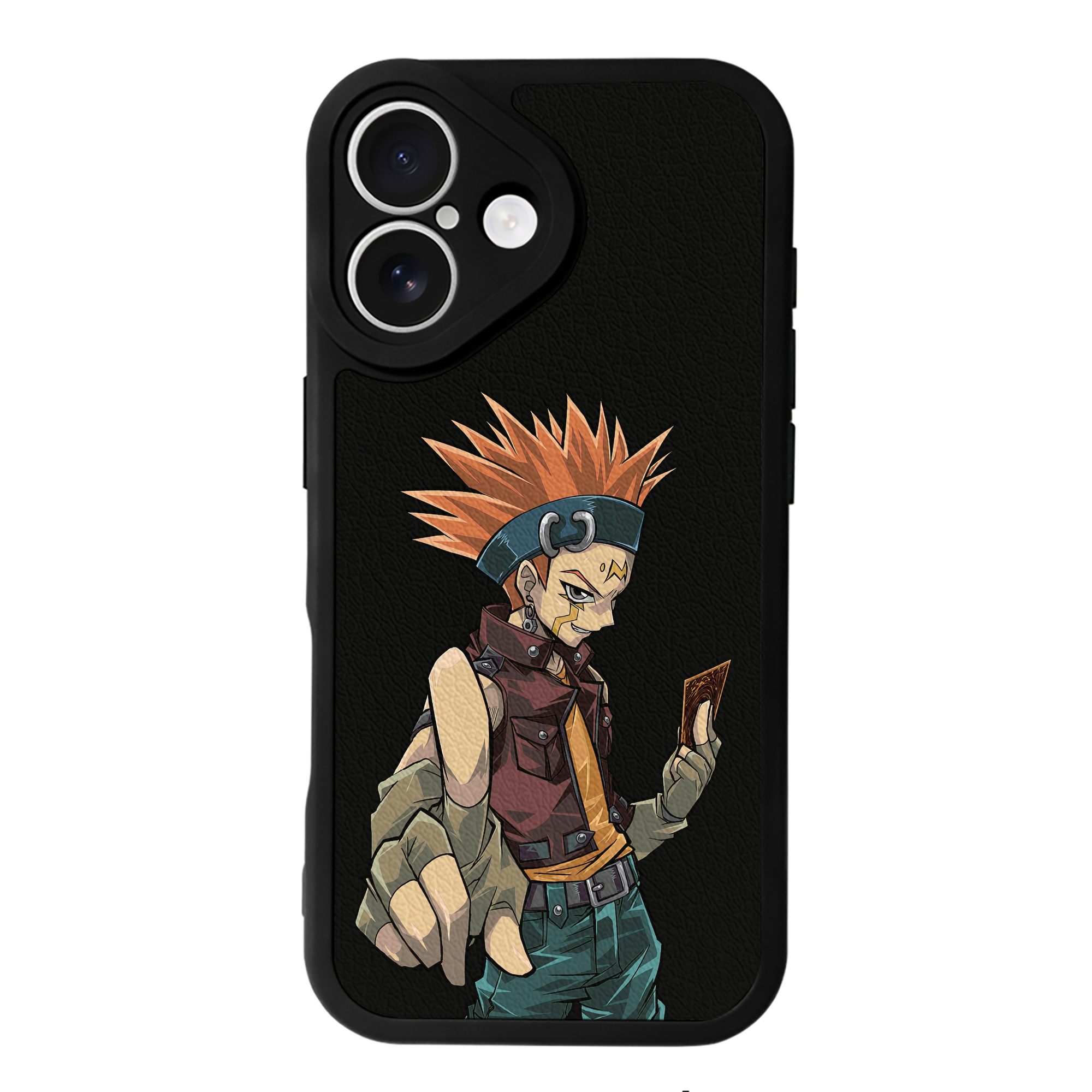 遊☆戯☆王 Yu-Gi-Oh! 【iPhone 16シリーズ対応】シリコンスマホケース（レザー調） 材質：シリコン